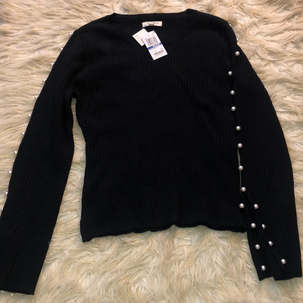 Black sweater top